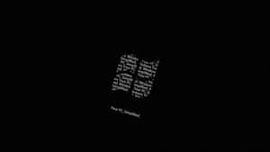 1920x1080 Black Microsoft Windows Text Logo Wallpaper
