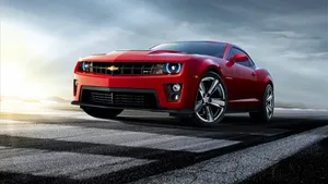 1920x1080 Hd Red Chevrolet Car Wallpaper