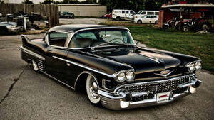 1958 Black Cadillac From Iphone Wallpaper