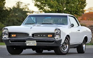 1967 Manual Pontiac Gto White Wallpaper