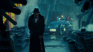 1982 Blade Runner Gaff In The Rain Wallpaper