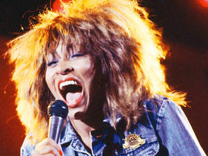 1985 Tina Turner Live Performance Wallpaper