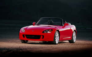 2004 Honda S2000 Red Topdown Wallpaper