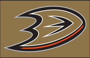 2013 Anaheim Ducks Brown Background Wallpaper