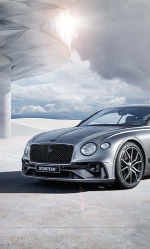 2017 Model Silver Bentley Iphone Wallpaper