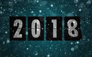 2018 Flip Clock Design Wallpaper