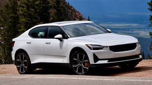 2021 Polestar 2 In White Wallpaper