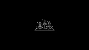 2560x1440 Black Minimalist Christmas Wallpaper