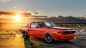 2560x1440 Car Red Ford Mustang Wallpaper