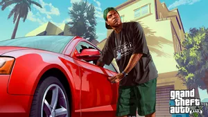 2560x1440 Gta 5 Franklin Carnapping A Car Wallpaper