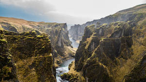 2560x1440 Nature Iceland Canyon Wallpaper