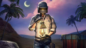 2560x1440 Pubg Character With Lamp Wallpaper