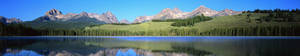 3 Monitor Green Trees And Mountains Wallpaper