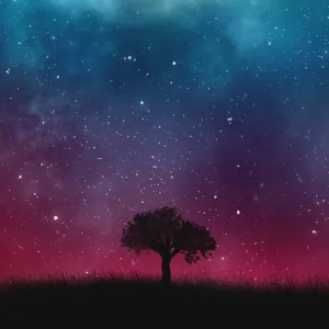 3000x3000 Gradient Starry Sky Wallpaper