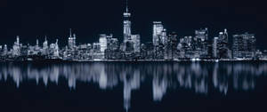3440x1440 City Of New York Monochrome Wallpaper