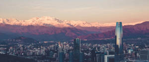 3440x1440 City Santiago De Chile Wallpaper
