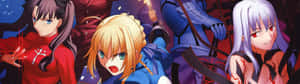 3840 X 1080 Anime Fate/saty Night Hd Wallpaper