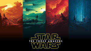3840 X 2160 Star Wars Force Awakens Art Wallpaper