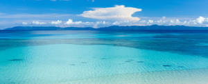 3840x1600 Crystal Blue Ocean Waters Wallpaper