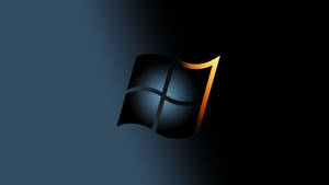 3d 4k Black Orange Windows Logo Wallpaper