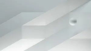 3d 4k White Ball Wallpaper