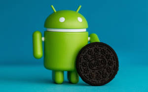 3d Android Icon And Oreo Desktop Wallpaper