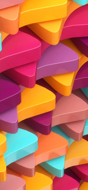3d Apple Iphone Layered Triangles Wallpaper