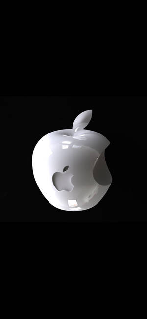 3d Apple Iphone Logo On Apple Wallpaper