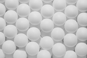3d Balls White Pattern Wallpaper