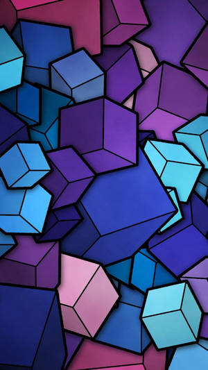 3d Blocks Samsung Wallpaper