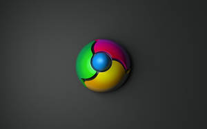 3d Chrome Logo Wallpaper