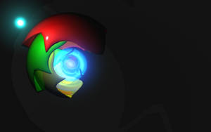 3d Chrome Logo Fan Art Wallpaper