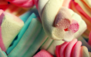 3d Contrast Twist Marshmallow Wallpaper