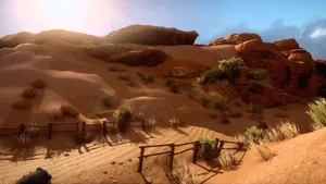 3d Desert At Daytime Wallpaper