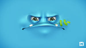 3d Desktop Funny Face Cartoon Character Wallpaper