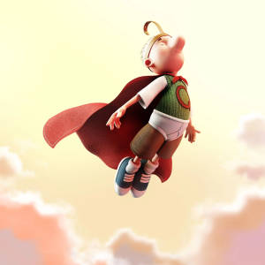 3d Doug In The Sky Wallpaper