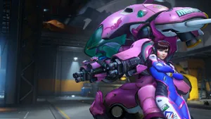 3d Dva Mech Suit Wallpaper
