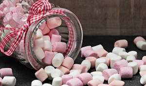 3d Gingham Marshmallow Wallpaper