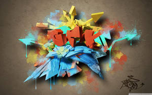 3d Grafitti Color Full Hd Wallpaper