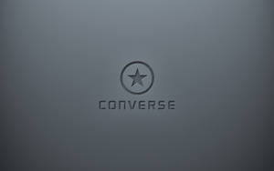 3d Gray Converse Logo Wallpaper