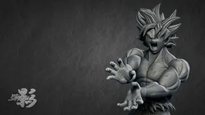 3d Gray Goku Ultra Instinct Wallpaper
