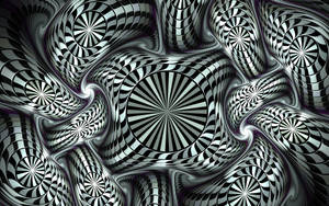 3d Hd Zebra Stripes Optical Illusion Wallpaper