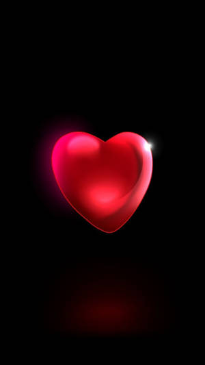 3d Heart Iphone Display Wallpaper