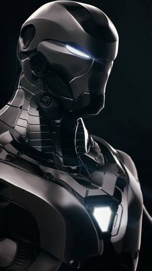 3d Iphone Silver Iron Man Suit Wallpaper