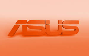 3d Orange Asus Logo Wallpaper