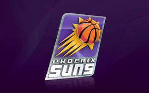 3d Phoenix Suns Emblem In Purple Wallpaper