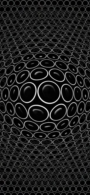 3d Phone Circles Bump Illusion Wallpaper