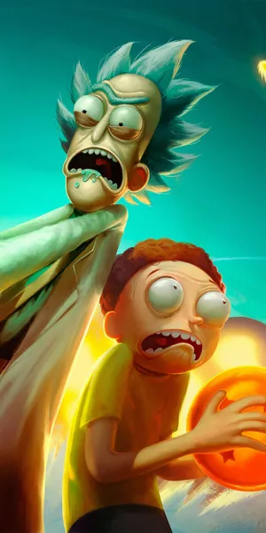 3d Rick And Morty Fan Art Portrait Wallpaper