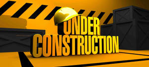 3d Under Construction With Hard Hat Wallpaper