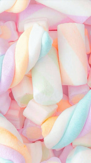 3d Variety Marshmallow Wallpaper